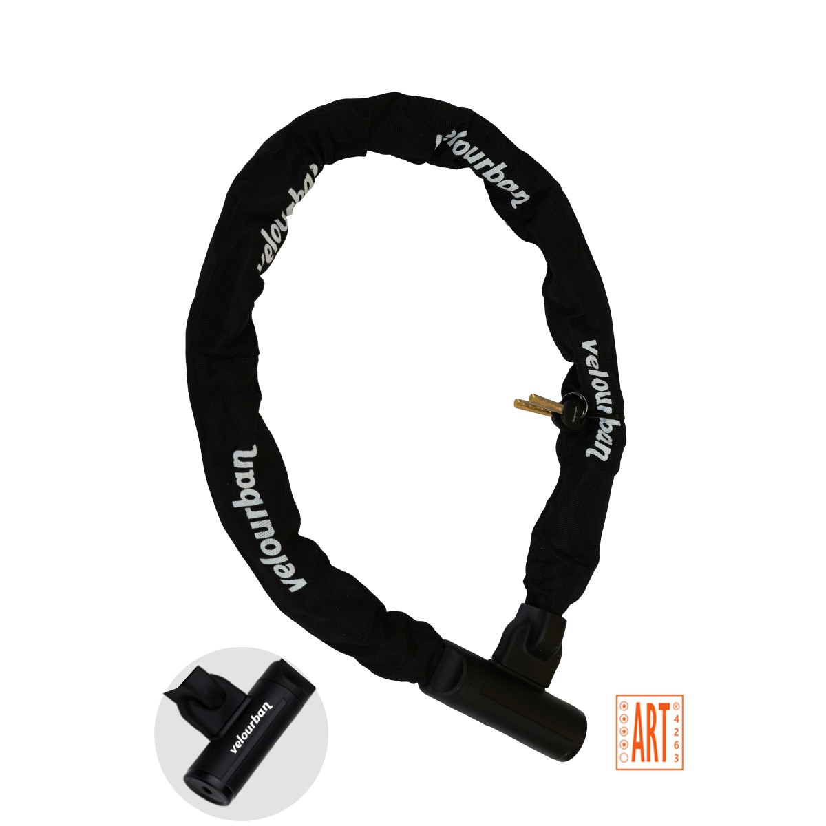 Velourban VU789 ART 4 Star Chain Lock - 10mm x 120cm